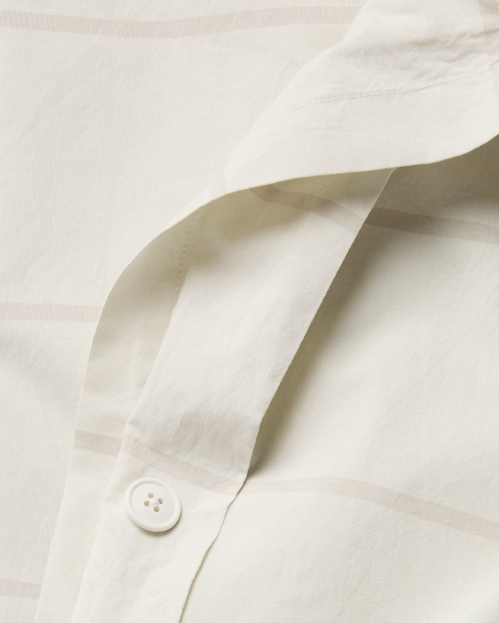 Percale Duvet Cover (Bone Stripe) - Image 3