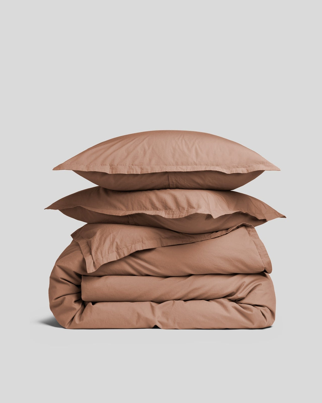 Percale Duvet Cover Set - Adobe F/Q