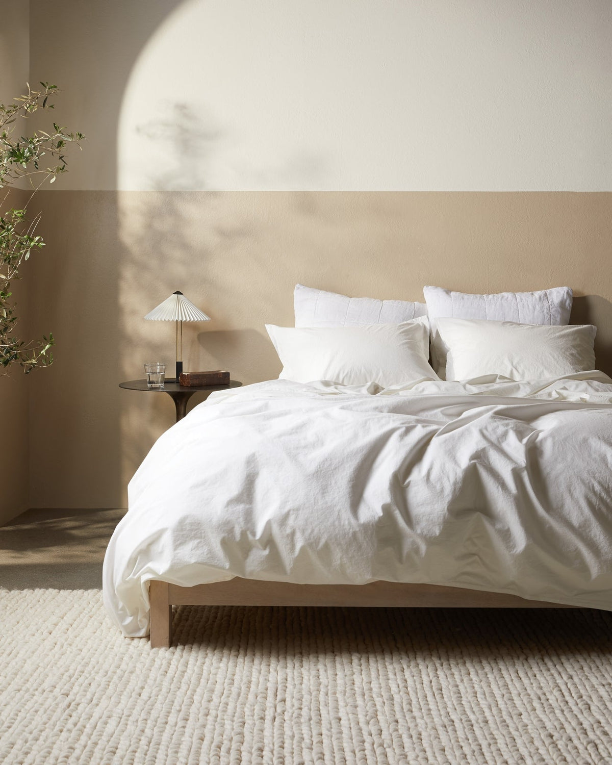 Percale Duvet Cover Set - Cream TW/XL - Image 2