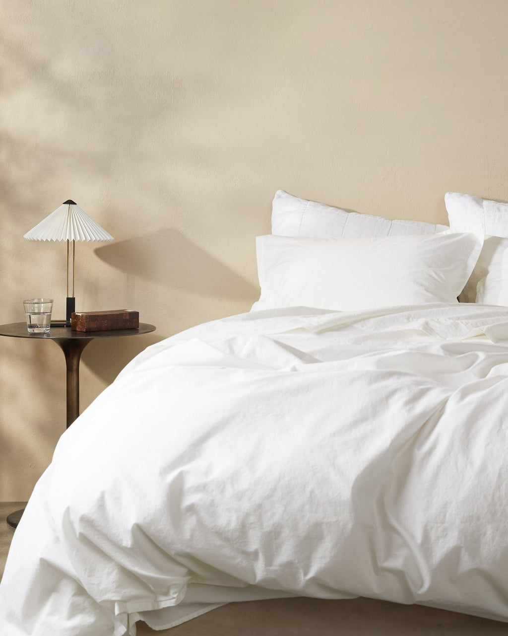 Percale Duvet Cover Set - Cream TW/XL - Image 4
