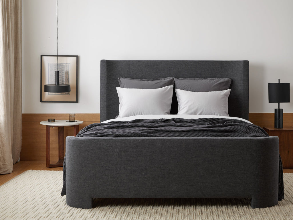 Percale Euro Sham - FINAL SALE (Slate) - Image 2