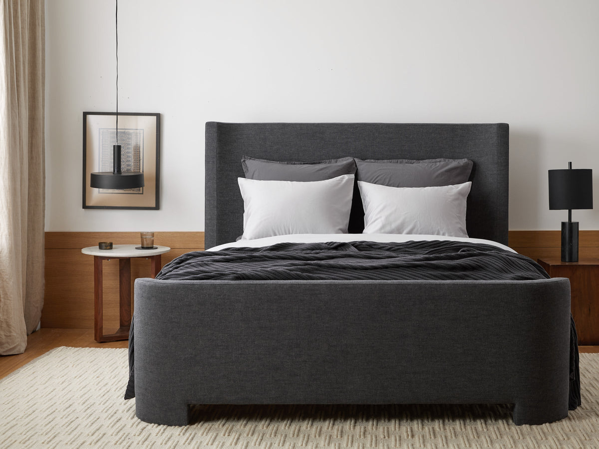 Percale Euro Sham - FINAL SALE (Slate) - Image 2