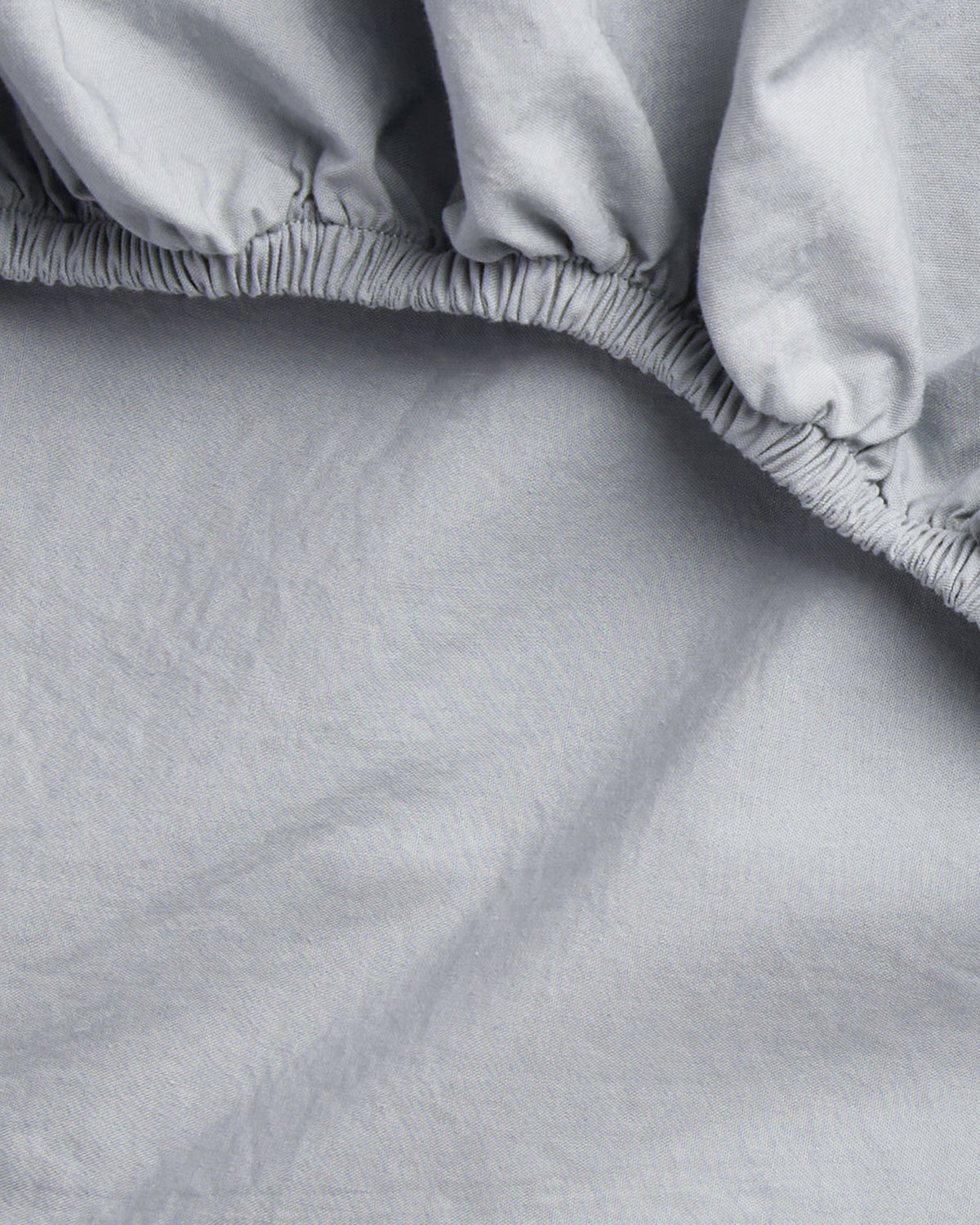 Percale Fitted Sheet (Sky) - Image 3