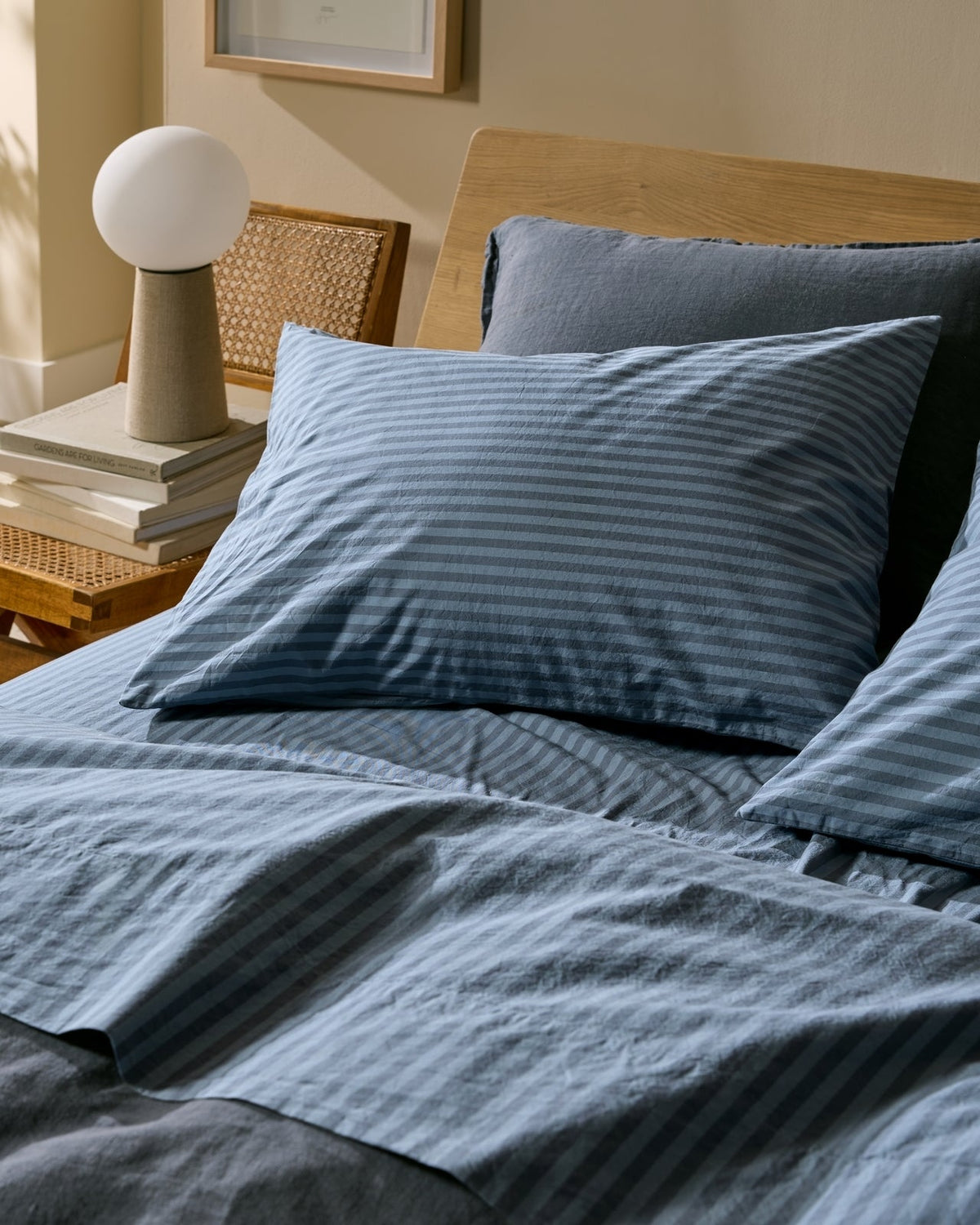 Percale Pillowcase Set (Dusk Stripe) - Image 2