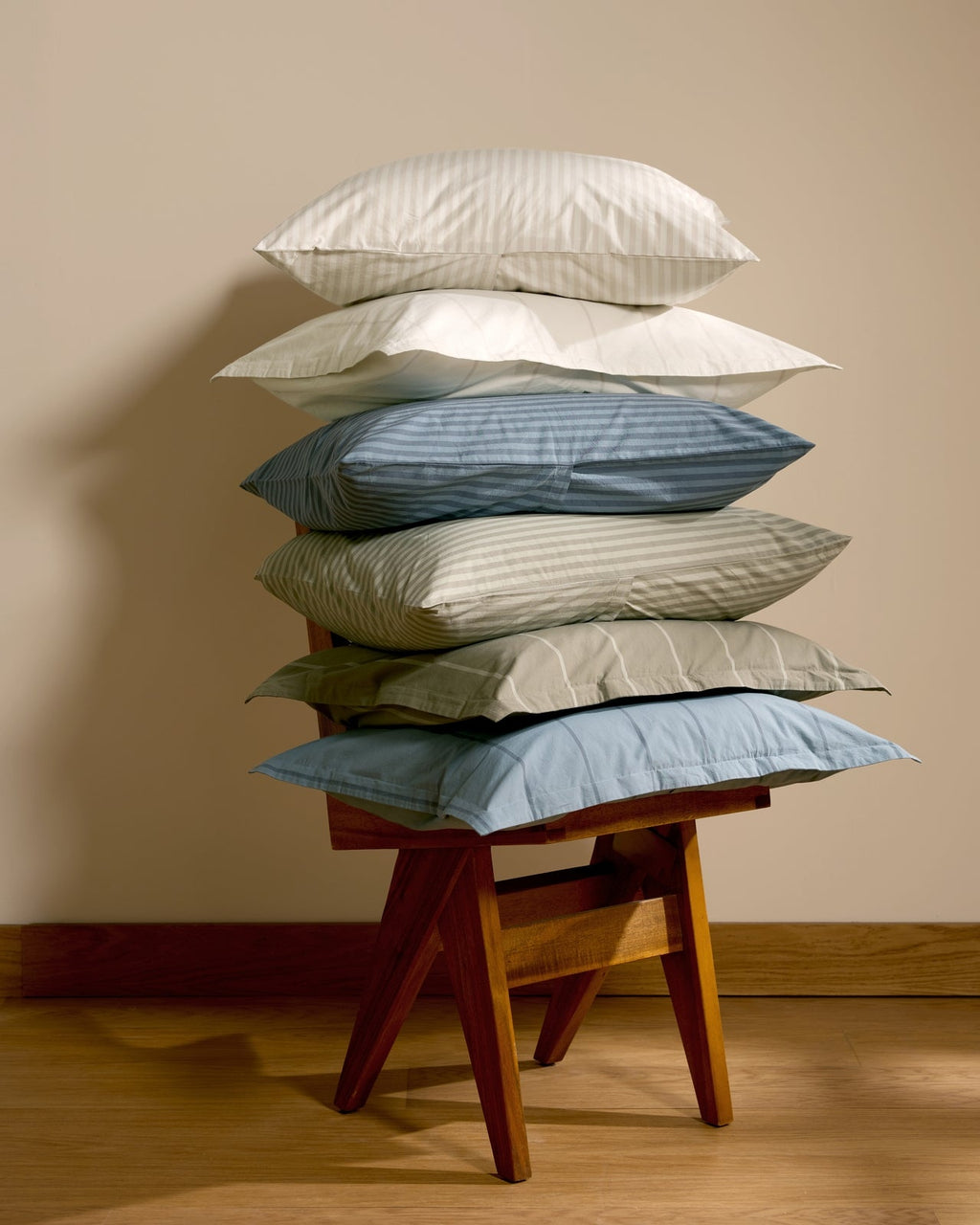 Percale Pillowcase Set (Moss Stripe) - Image 5