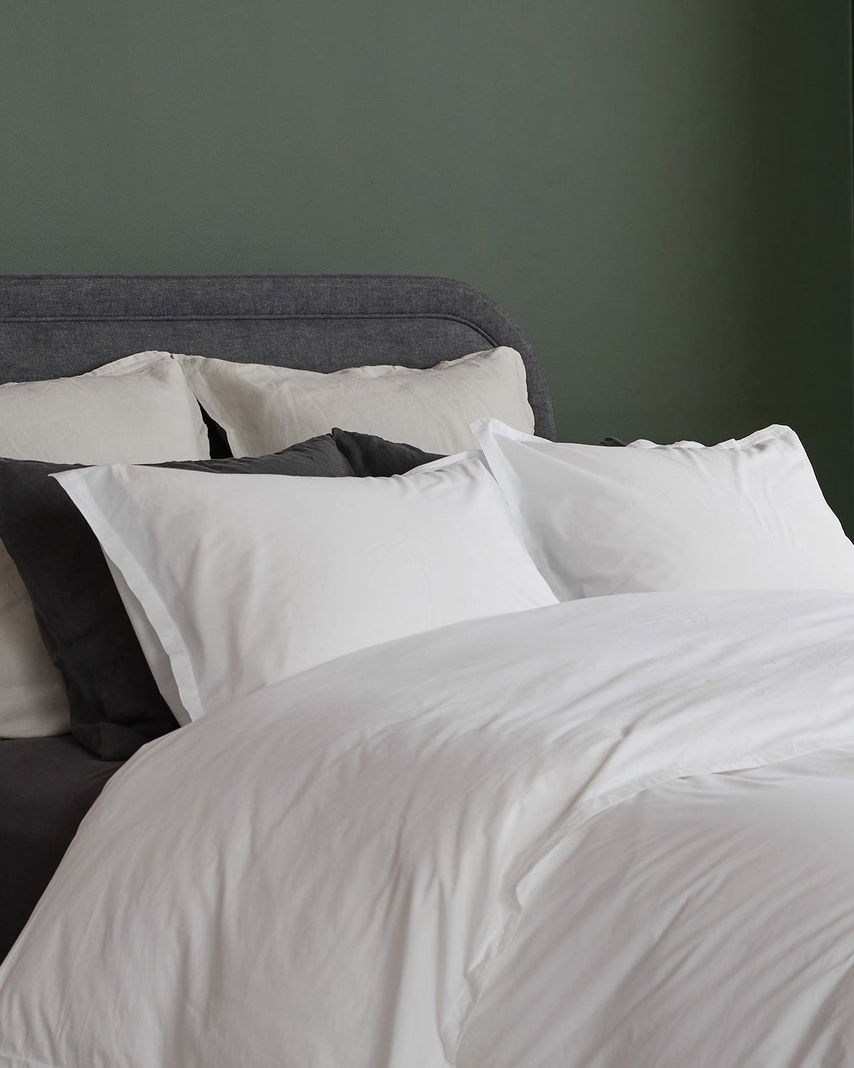Percale Sham Set (White) - Image 2