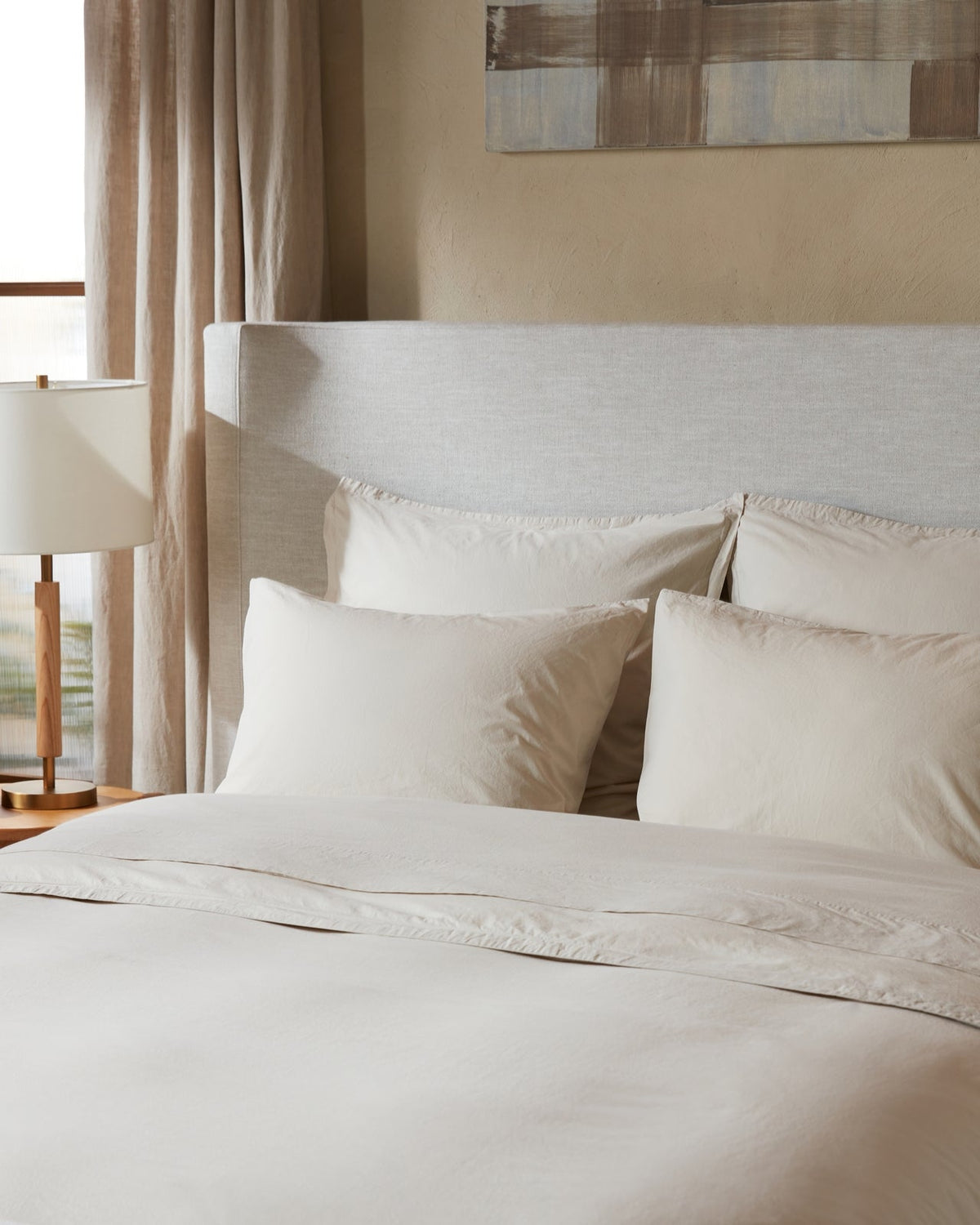 Percale Sheet Set - Bone TW/XL - Image 2