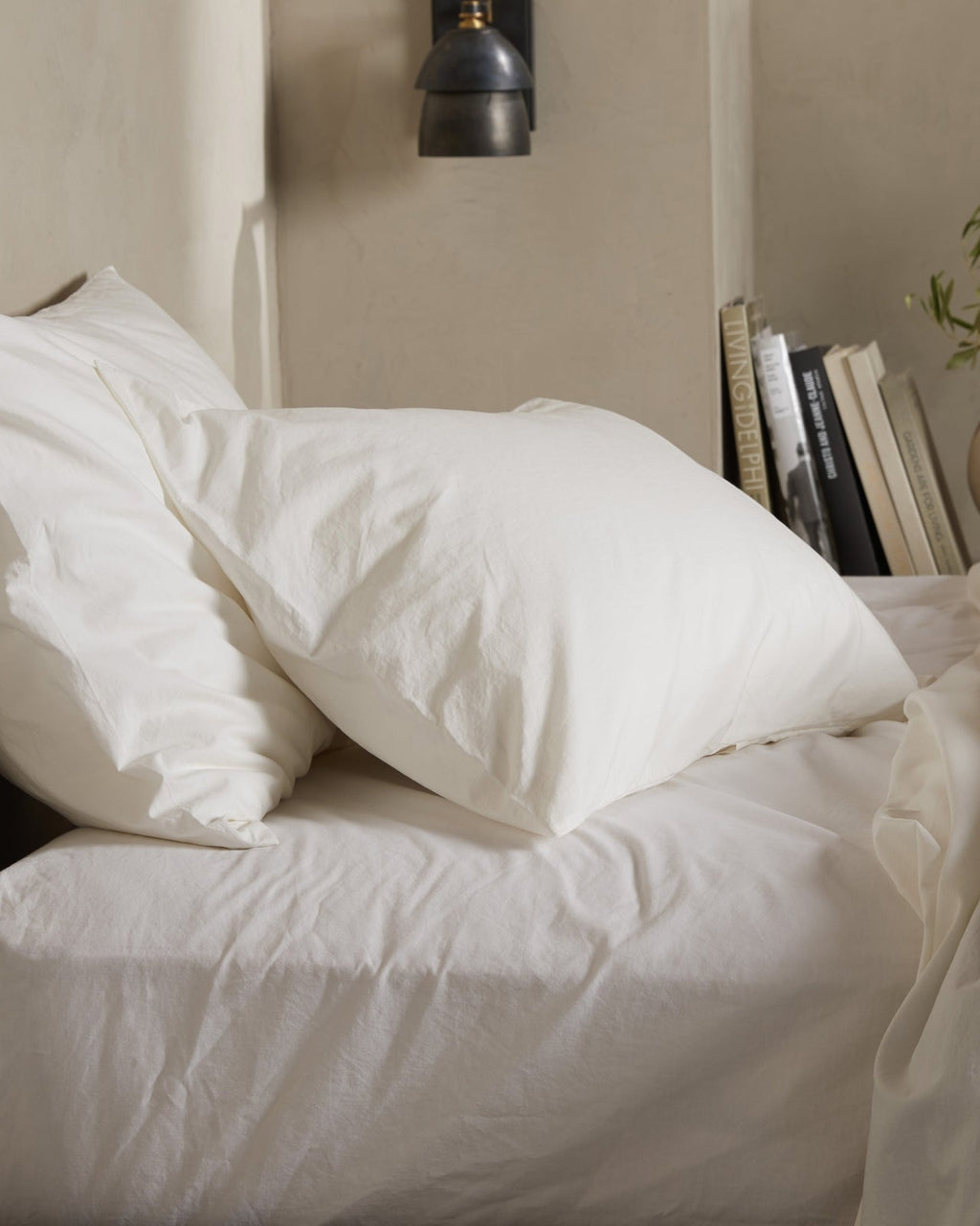 Percale Sheet Set - Cream TW/XL - Image 4