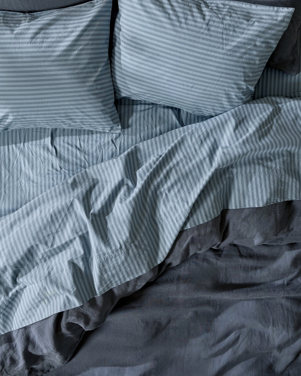 Percale Sheet Set - Dusk Stripe TW/XL - Image 2