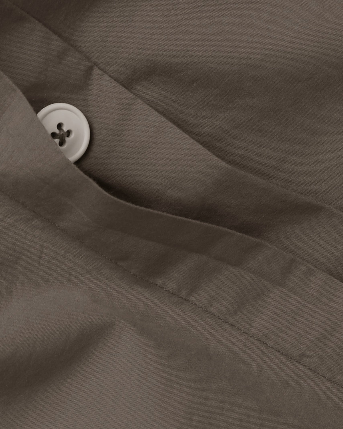 Percale Duvet Cover Set - Warm Grey F/Q - Image 3
