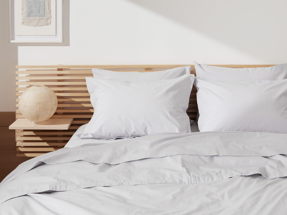 Percale Top Sheet - FINAL SALE (Light Grey) - Image 2