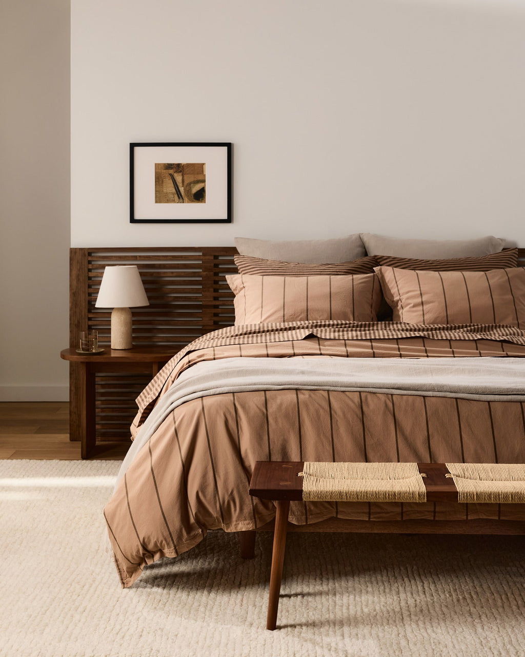 Percale Sham Set (Adobe Stripe) - Image 4
