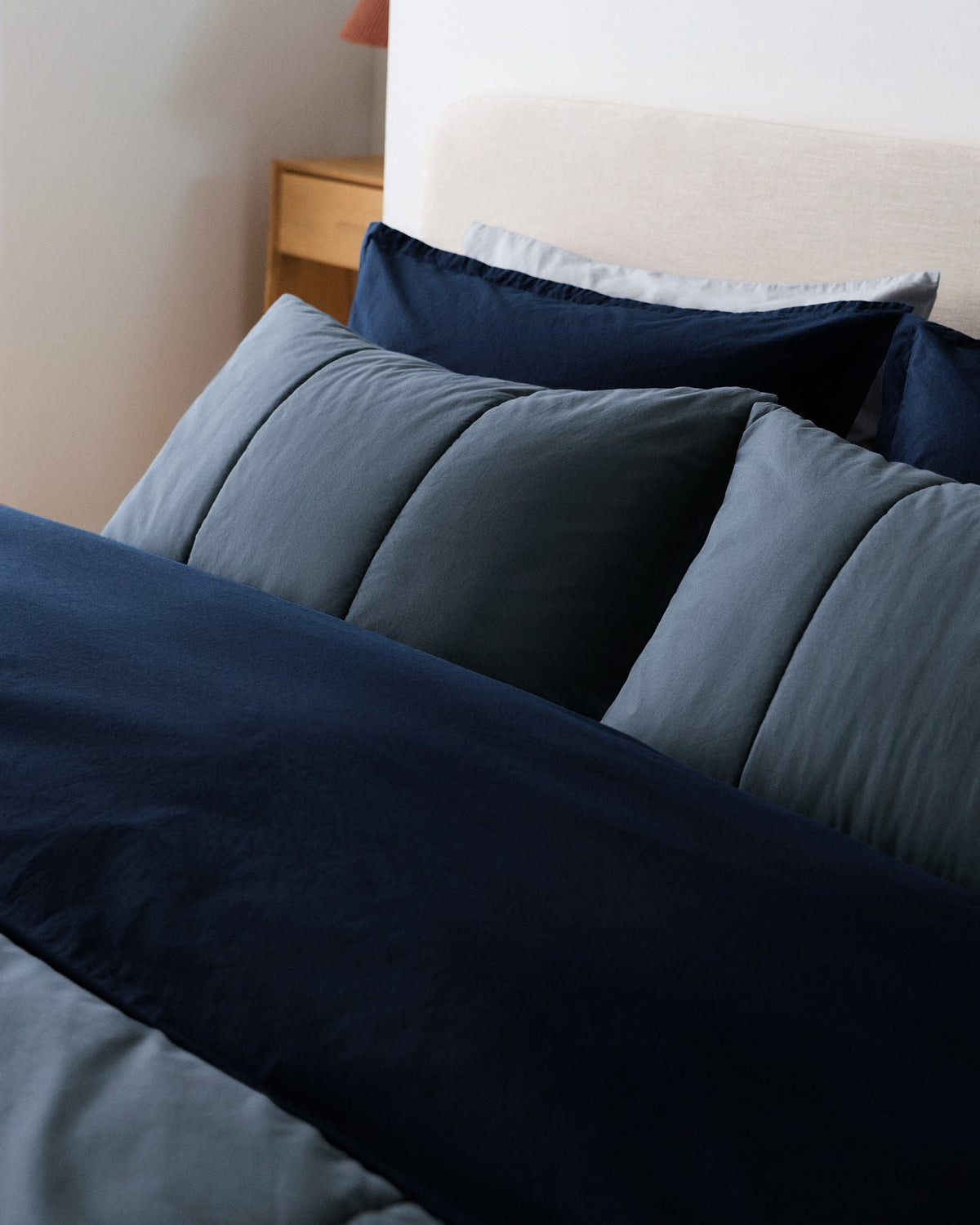 Brushed Cotton Quilted Sham Set (Dusk) - Image 5