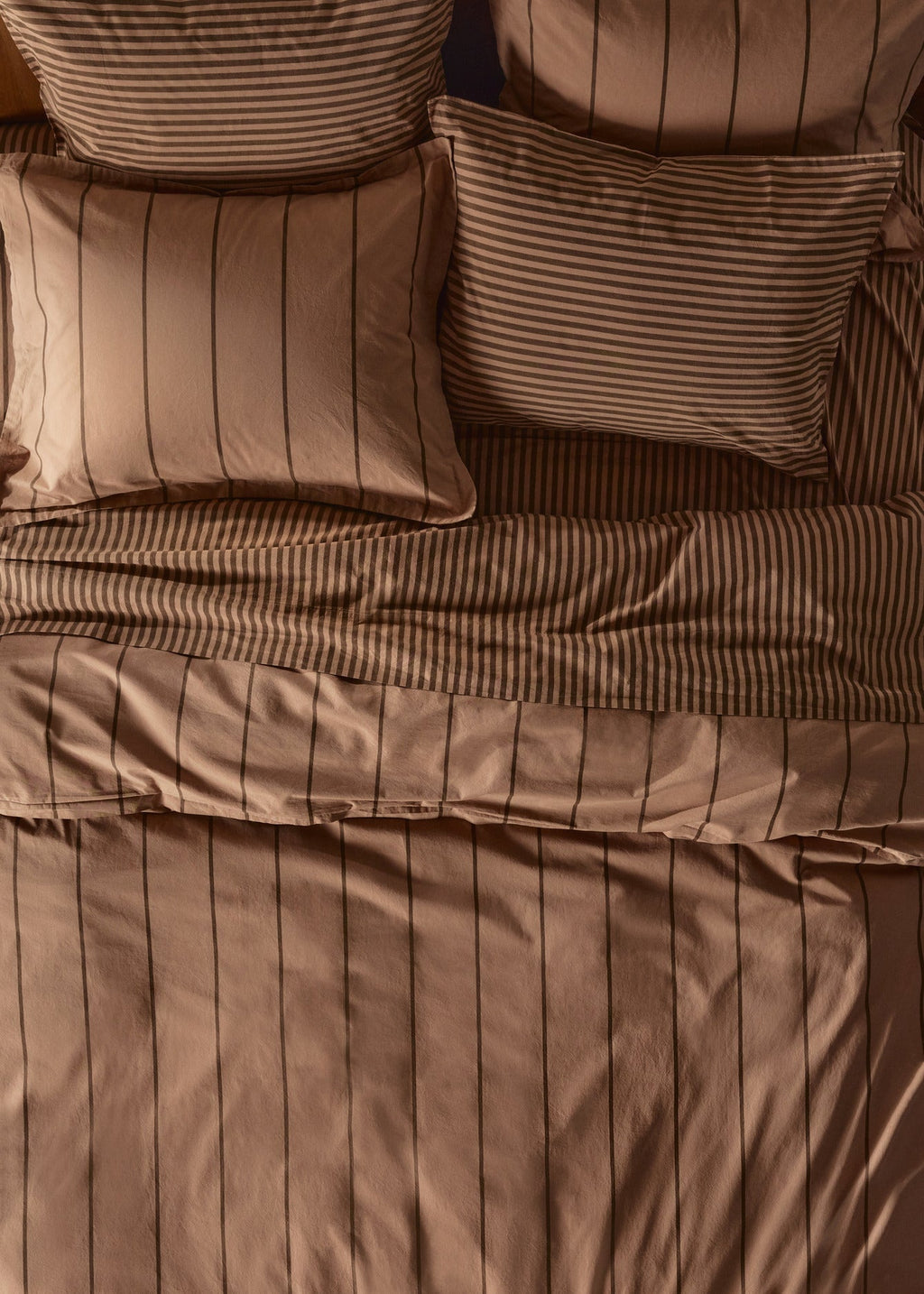 Percale Sheet Set - Adobe Stripe K/CK - Image 4