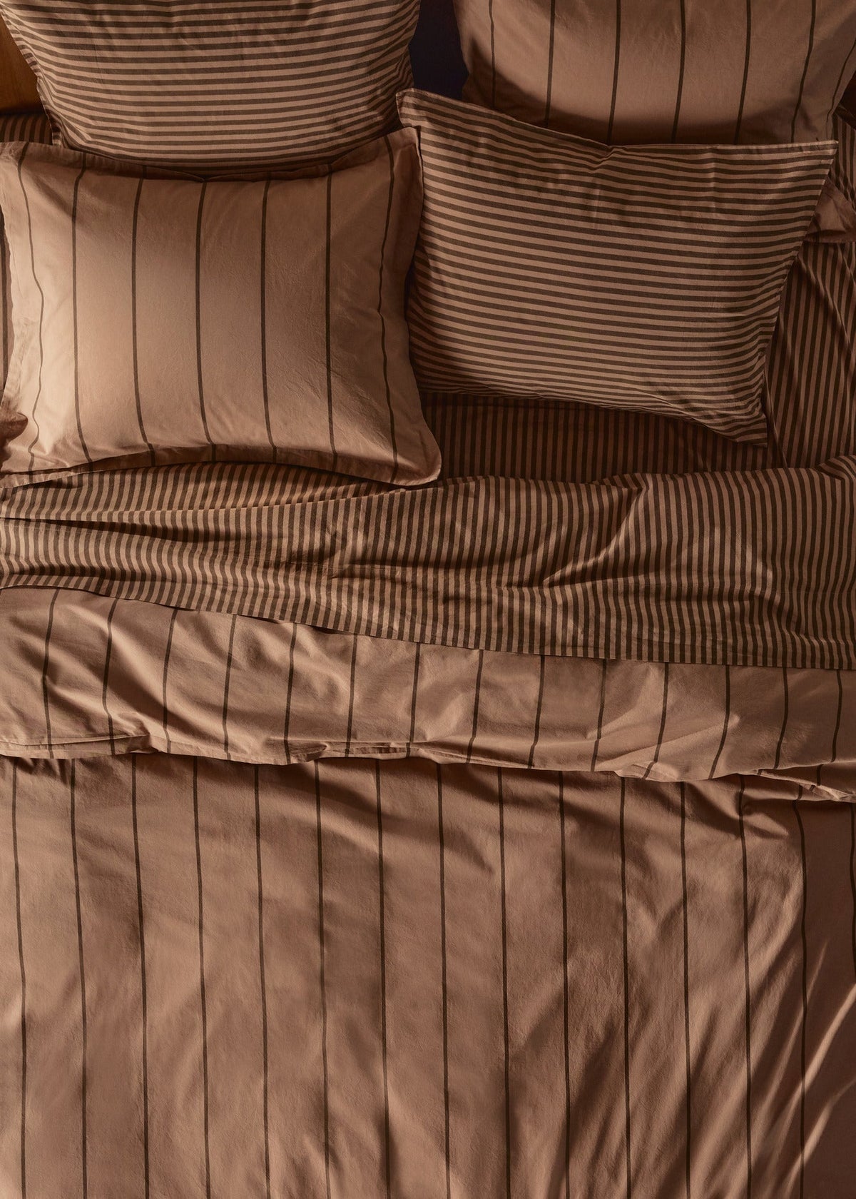 Percale Sheet Set - Adobe Stripe K/CK - Image 4
