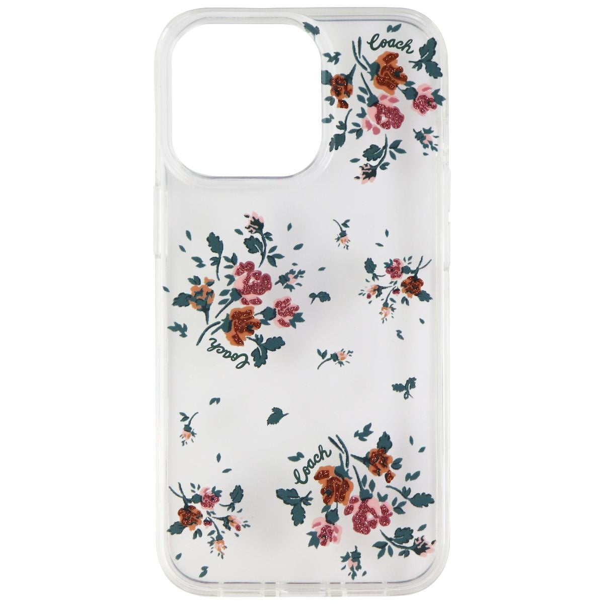 Coach Protective Hardshell Case for iPhone 13 Pro - Rose Bouquet/Clear - New - Image 2