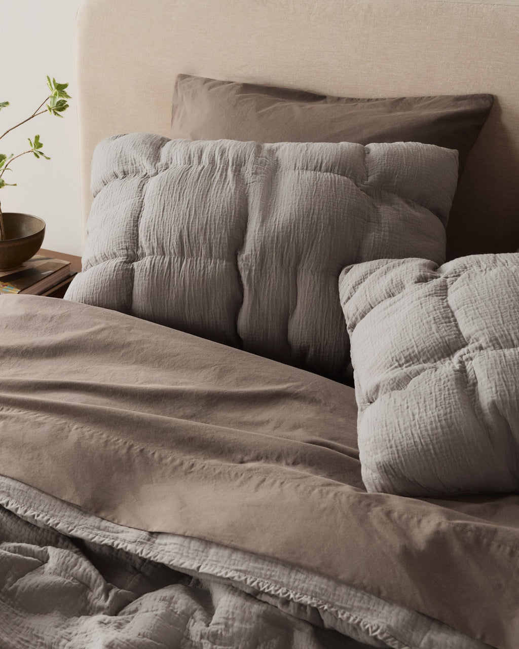 Relaxed Cotton Sham Set (Pebble) - Image 2
