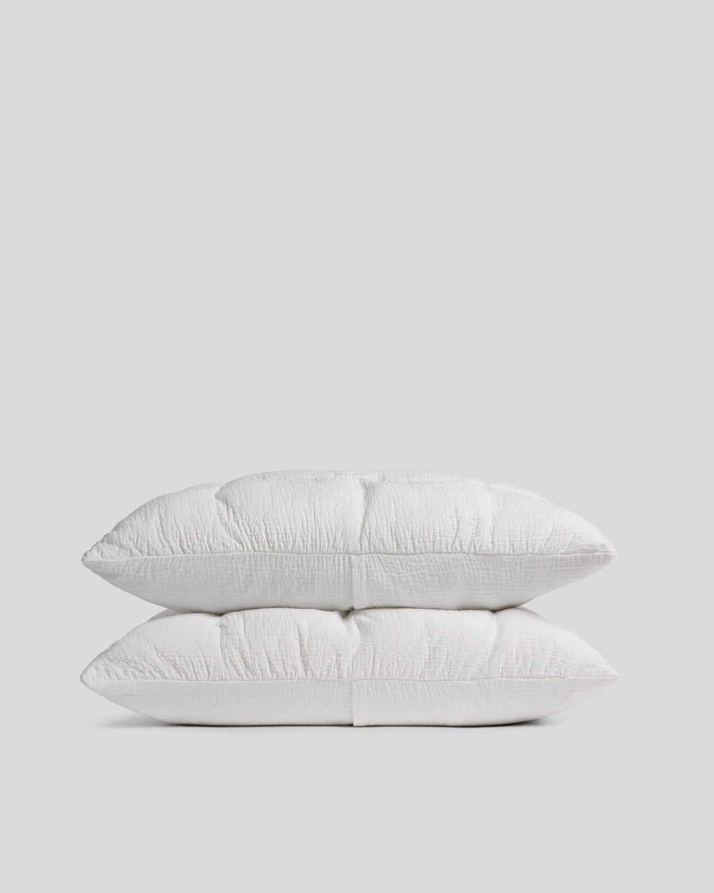 Relaxed Cotton Sham Set (White)