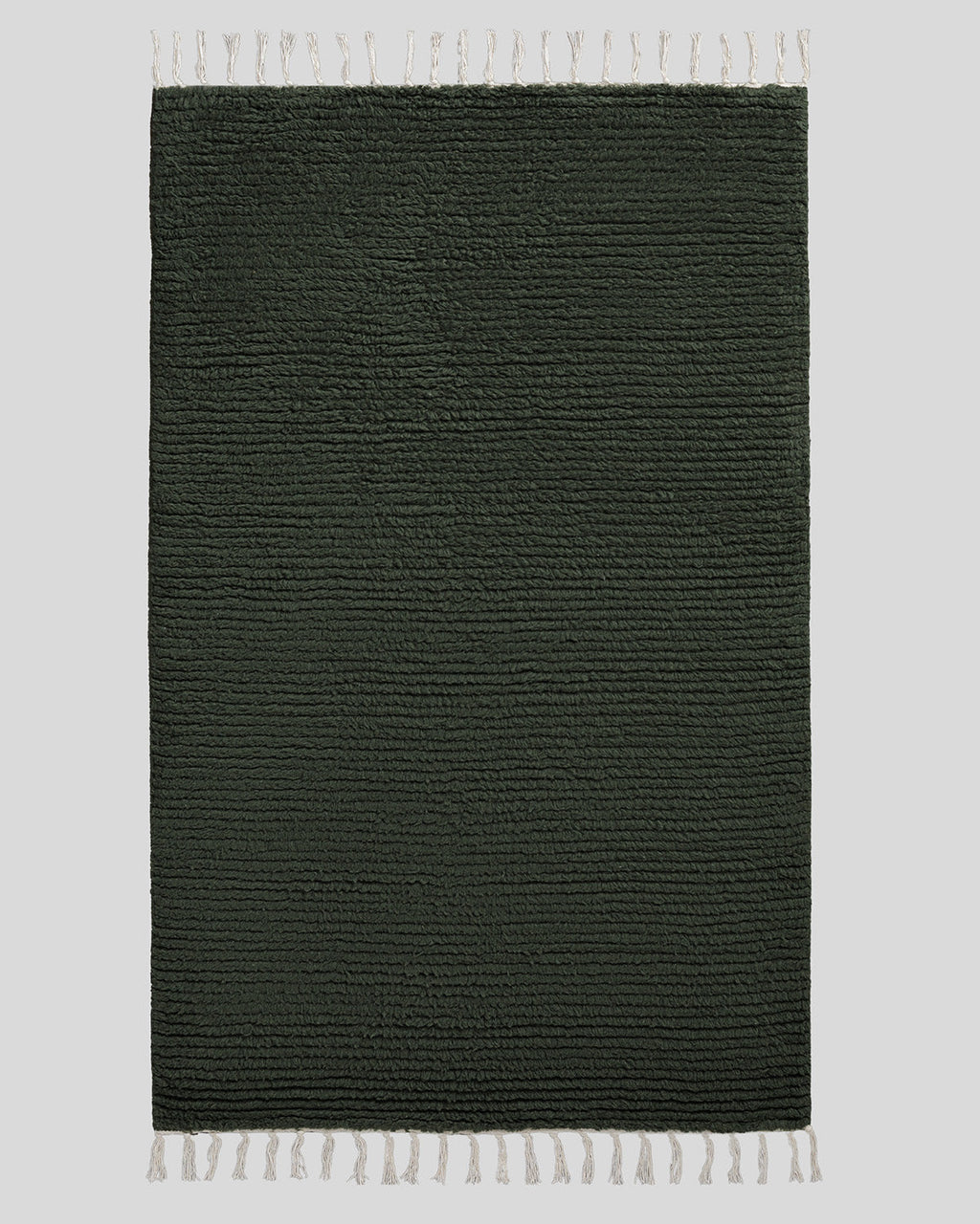 Rib Wool Rug (Evergreen)