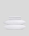 Sateen Sheet Set - White K/CK