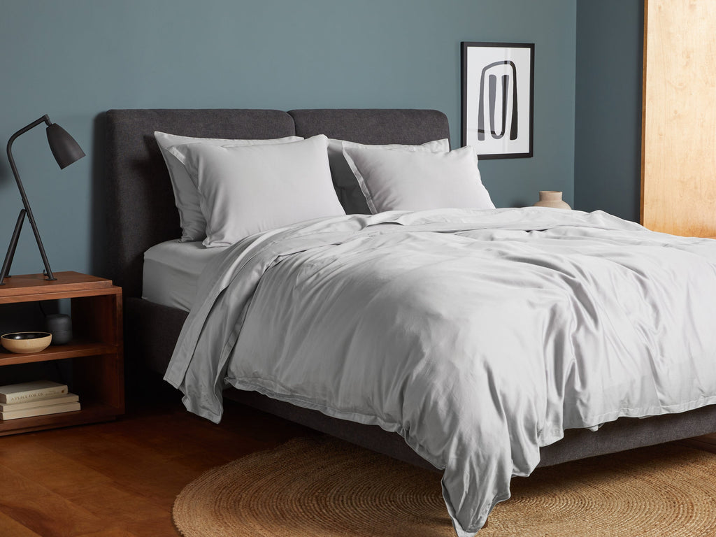 Sateen Sheet Set - Light Grey F/Q - Image 2