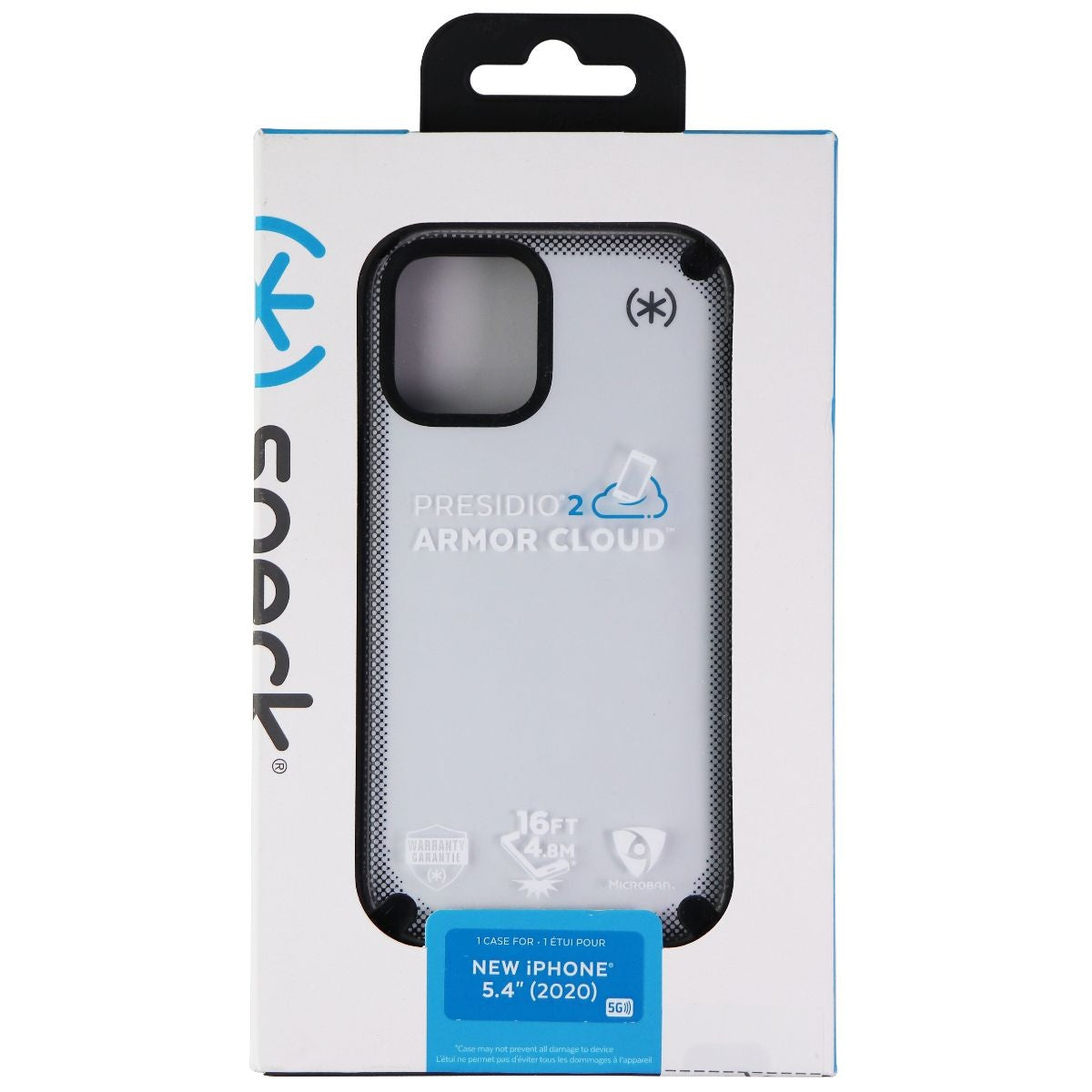 Speck Presidio 2 Armor Cloud Case for Apple iPhone 12 Mini - Clear/Black/White - New - Image 3