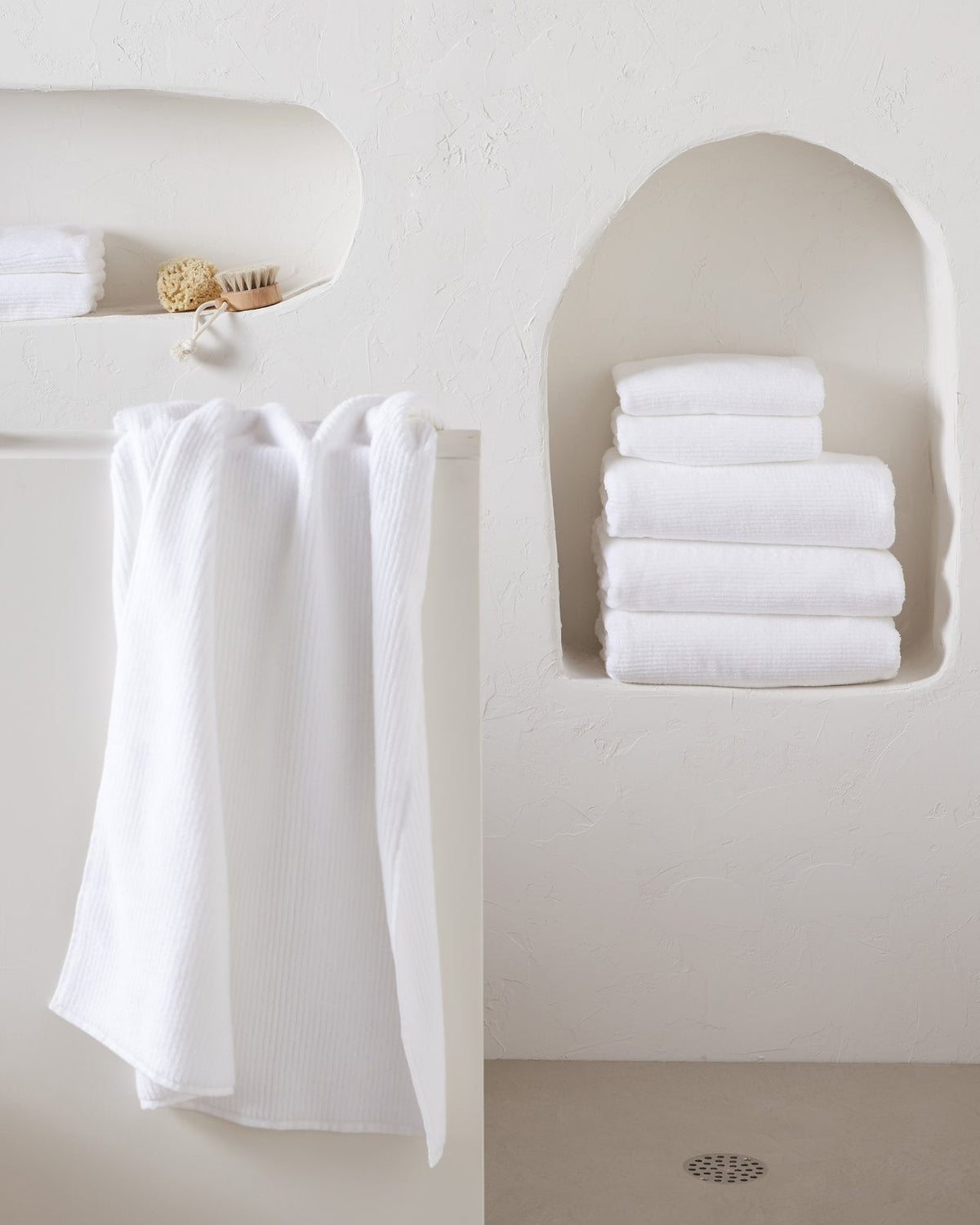 Soft Rib Towels (White) - Image 5