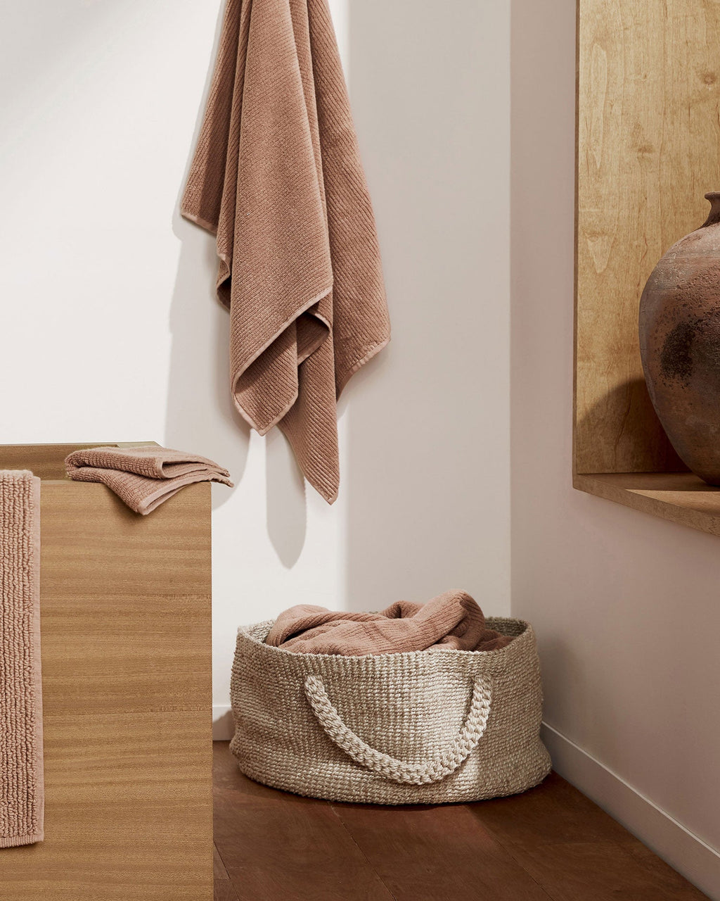 4+4 Soft Rib Bath Bundle - Adobe - Image 2