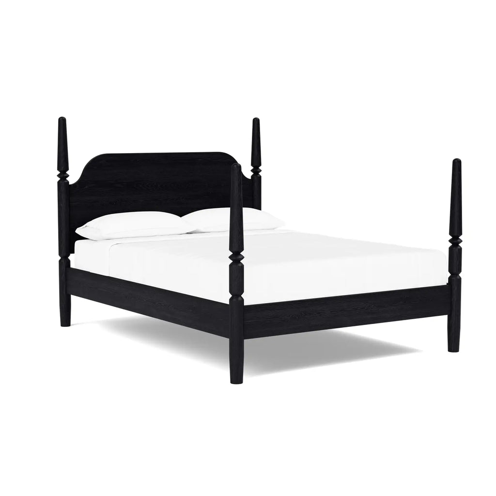 Potomac Four Poster Bed - Black Ash