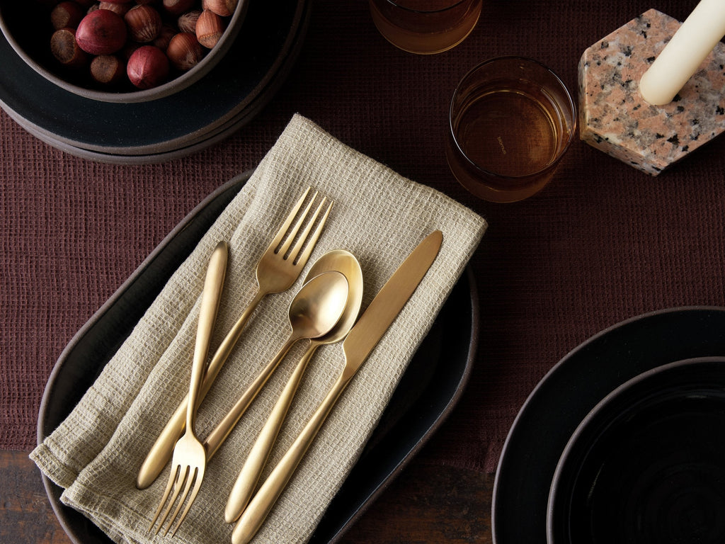 Velo Flatware Set (Brushed Gold) - Image 2