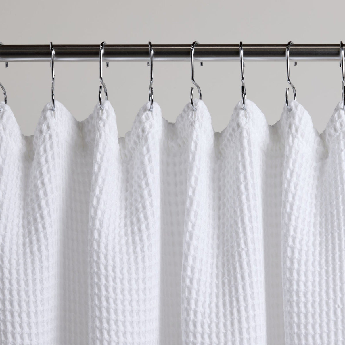 Waffle Shower Curtain (White) - Image 4