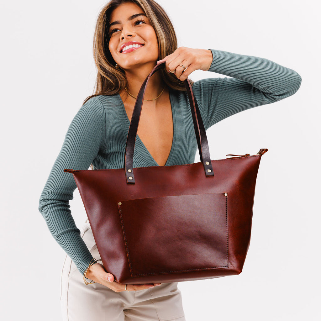 'Almost Perfect' Leather Tote Bag - Image 199